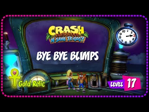Crash Bandicoot 3: WARPED | N. Sane Trilogy | Time Trial | LVL 17: Bye Bye Blimps | Gold Relic
