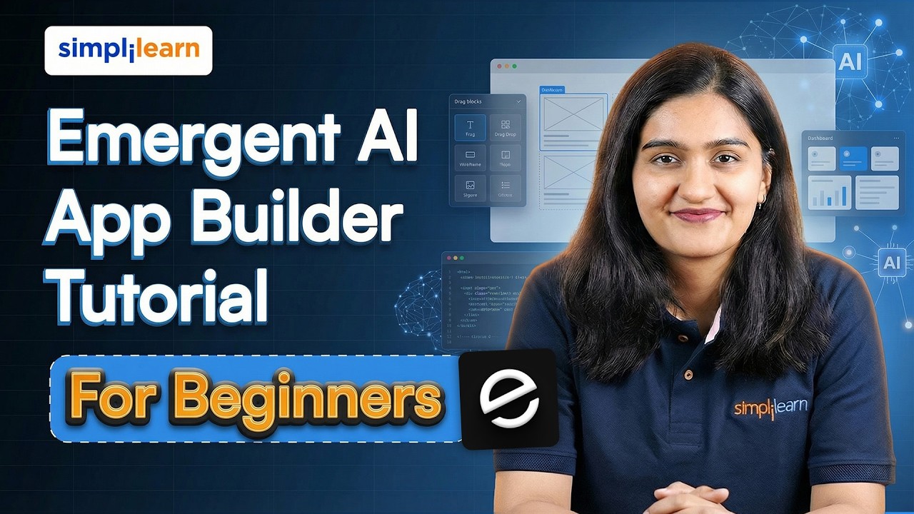 Emergent AI App Builder Tutorial For Beginners | Emergent AI App Builder Explained | Simplilearn video thumbnail