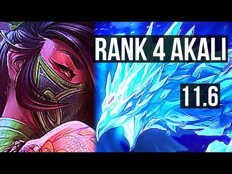 AKALI vs ANIVIA (MID) | Rank 4 Akali, 10/2/9, Legendary | BR Challenger | v11.6