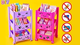 DIY Easy Origami Desk Organizer |No Glue, No Scissors | Cute Organizer | Paper Craft |School Project