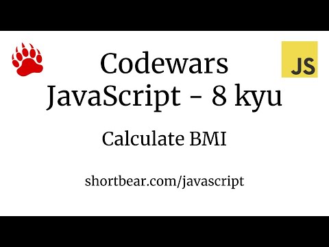 Codewars Javascript Calculate Bmi