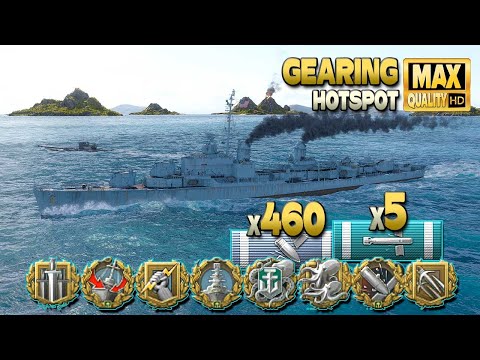 Gearing: 10 destroyers & 4 submarines in one game - World of Warships