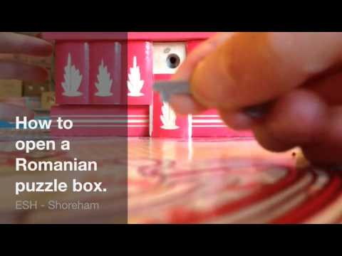 How to open a Romanian puzzle box
