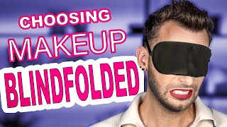 Choosing My Makeup BLINDFOLDED | This Is Going To Be Good!