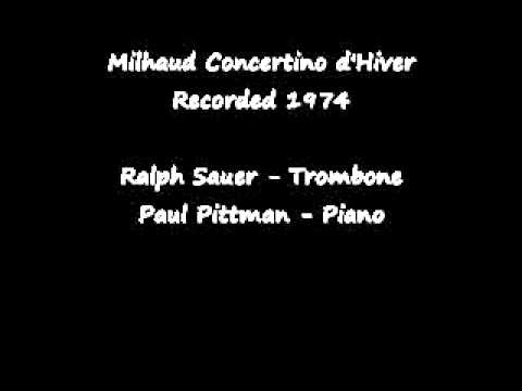 Ralph Sauer performs Milhaud Concertino d'Hiver