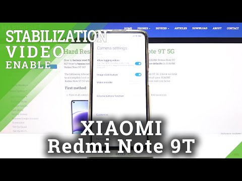 How to Switch On / Off Image Stabilization in Xiaomi Redmi Note 9T - Stabilize Camera