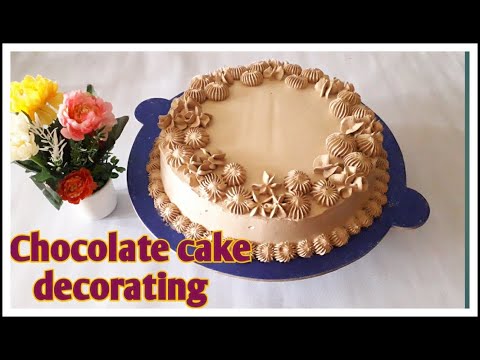 ।Birthday cake decorating tutorials।chocolate cake। chocolate cake decorating।