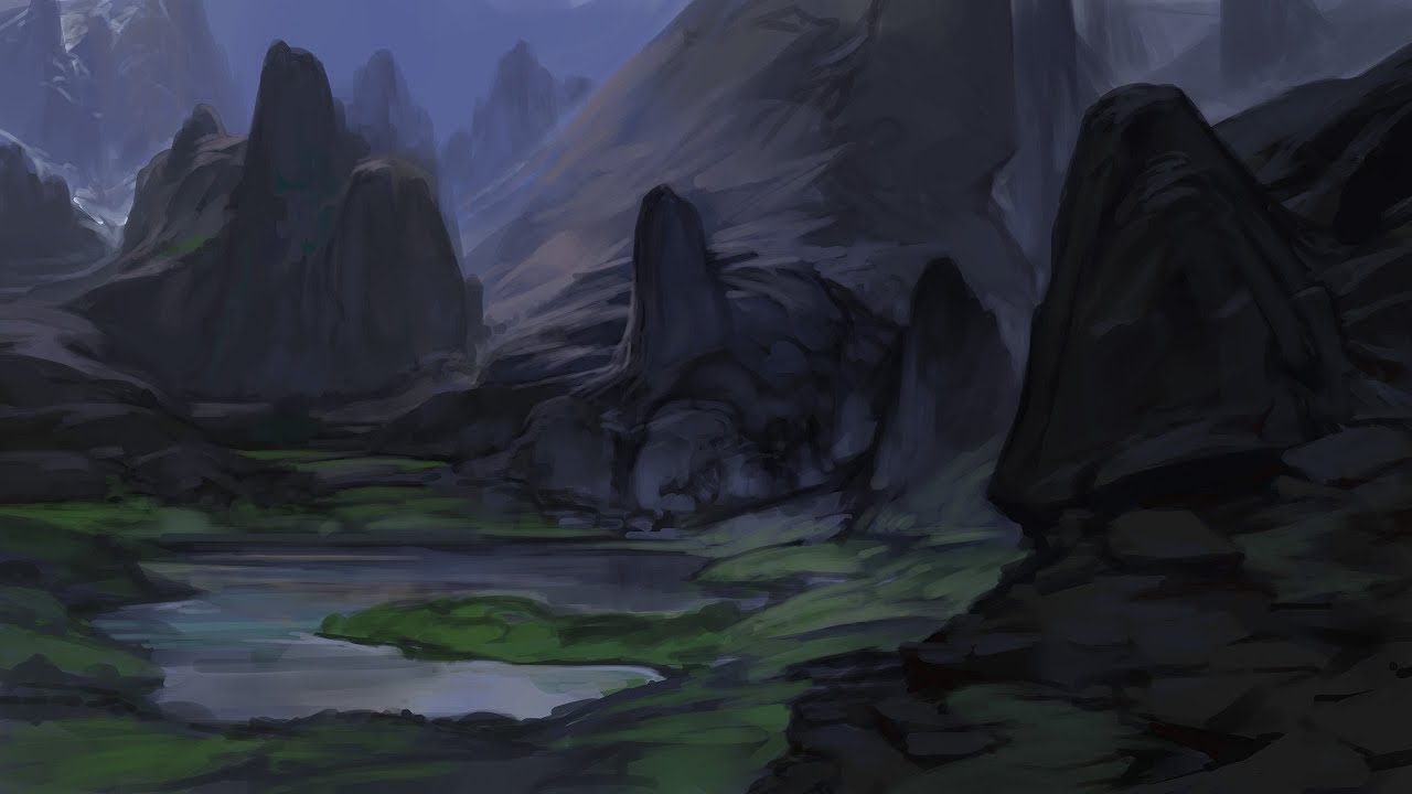 Sketching a Fantasy Landscape