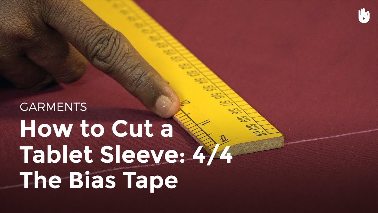 How to Cut a Tablet Sleeve 4/4 The Bias Tape Sewing Machine Operator