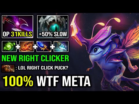 WTF 100% NEW META Skadi + Silver Edge Puck 31Kills Imba Hero 100K Total Damage Dota 2