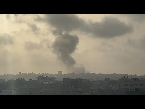 Video Thumbnail: Plume of smoke rises over Gaza City | AFP