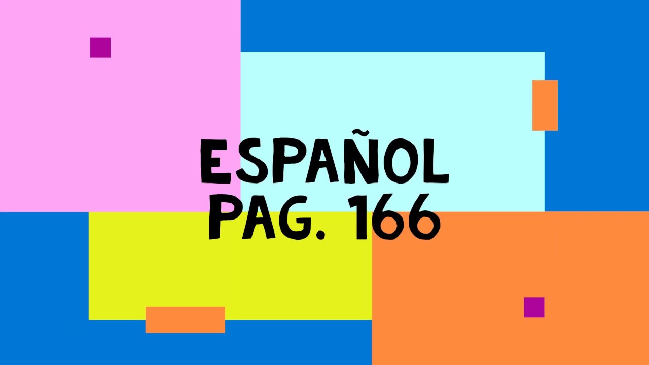 Pag. 166 Español Primer grado