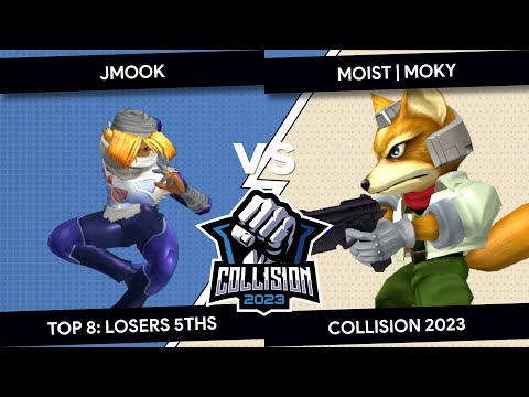 Collision 2023 - Melee - Jmook (Sheik) VS moist  Moky (fox) - Top 8 - Losers 5ths