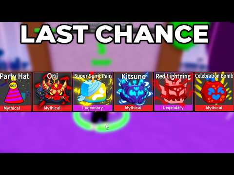 Rolling 100 NEW Party Gacha Fruits For ALL Oni Items.. (Blox Fruits)