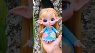 Download lagu Tiny Elf Girl Appears From Tree Hole – So Cute & Magical! 🧚‍♀️✨ mp3