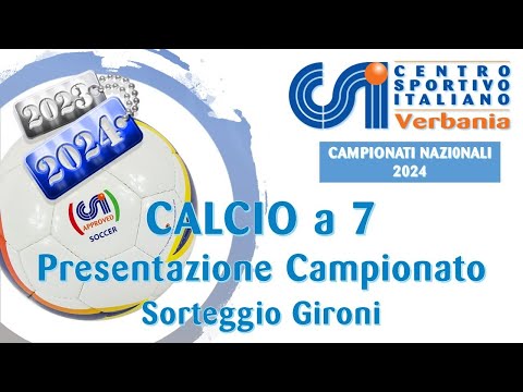 Presentazione Campionato di Calcio a 7 Open - Sorteggio Gironi