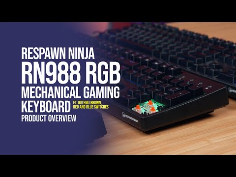 Respawn Ninja RN988 RGB Mechanical Gaming Keyboard ft. Outemu Brown, Red and Blue Switches