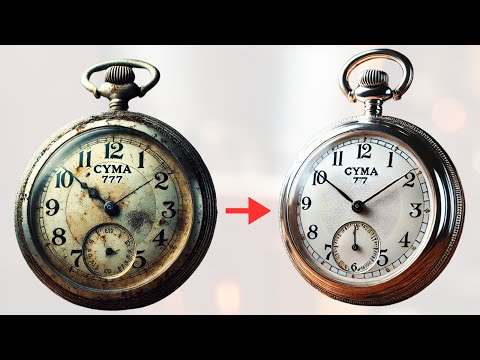 100-Year-Old Pocket Watch Brought Back to Life! | Antique Pre-WW2 Cyma 777 Restoration