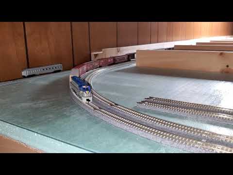 Test run n scale layout D&H Lehigh Valley