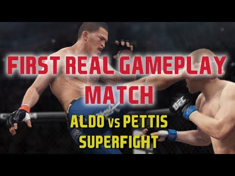 EA SPORTS UFC - First Real Gameplay Match Impressions (Jose Aldo vs Anthony Pettis Superfight)
