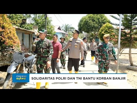 POLRES BERAU DAN TNI BANTU MASYARAKAT TERDAMPAK BANJIR