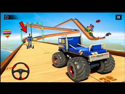 Police Truck Games Police Cars  Impossible Tracks Game - Android Gameplay | Car Driving Games