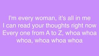MUSIC 🎶 || Whitney Houston - I&#39;m Every Woman Lyrics
