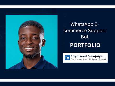 WhatsApp E-commerce Support Bot video