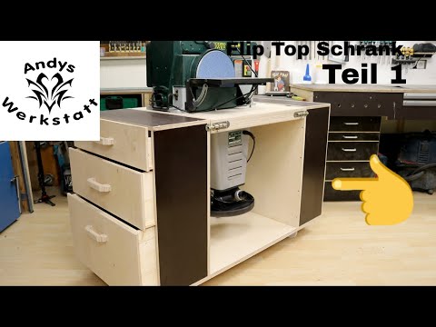 Teil 1: Flip Top Schrank / Drehbare Arbeitsplatte für zwei Maschinen