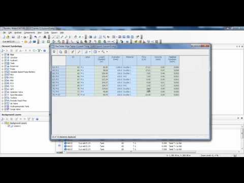 WaterCAD v8i Lesson Five, Pumps and output production