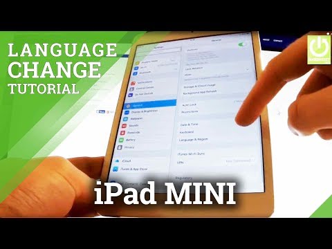 How to Change Language in APPLE iPad mini - Language Settings in iPad