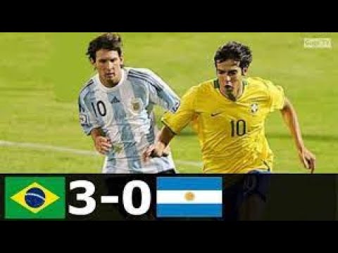 Brazil vs Argentina 3-0 - When Kaká Embarrassed Messi - Friendly 2006