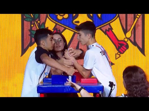 IBRAHIM JALILOV VS HASAN HOSEYIN YILMAZ 45kg European Championship 2023 Juniors Left Arm Finals