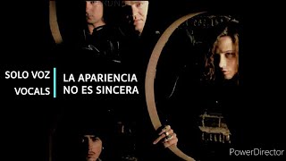 Héroes del Silencio | La apariencia no es sincera (solo voz / vocals) *pista original de estudio*