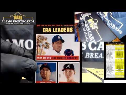 9/08/20 Alamo Sports Cards 2020 Topps Heritage Box Break (Recap)