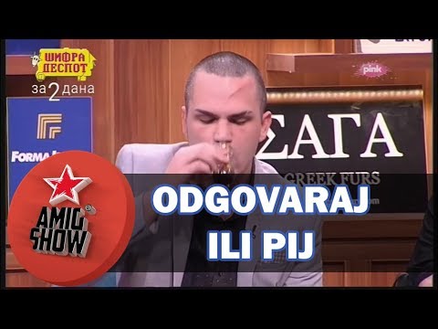 Odgovaraj ili Pij - Zadrugari (Ami G Show S10)