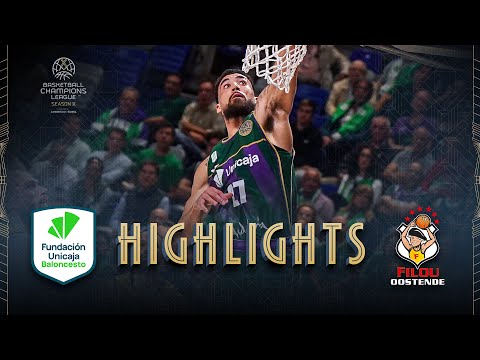 Unicaja v Filou Oostende | Highlights | #BasketballCL 2025-26