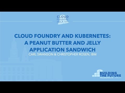 Cloud Foundry and Kubernetes: A Peanut Butter & Jelly Application - Carl Swanson & Christopher Rosen