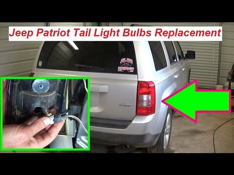 Jeep Patriot Tail Light Replacement / Tail Light Bulbs Replacement. Brake Light Turn Signal