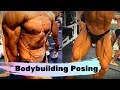 ボデイビル ポーズ練習  Front Double Biceps