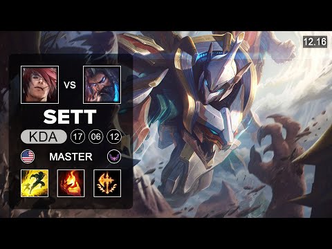 Sett vs Udyr Top - NA Master - Patch 12.16 Season 12