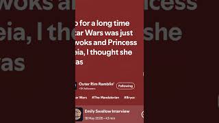 A clip from our interview with Emily Swallow aka The Armorer #mandalorian #emilyswallow #starwars