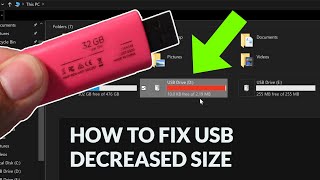 How to Fix USB Drive Storage Errors | Restore Full Capacity of Any USB Stick