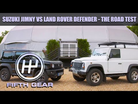 Land Rover Defender VS Suzuki Jimny - the road test | Fifth Gear