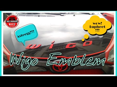 Car Vlog 62 - Part 2 - Wigo Emblem Making (Painting)