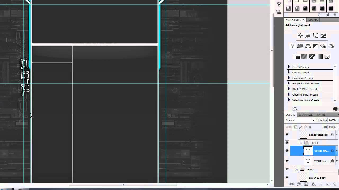 Free PSD Layout - Aqua Interface