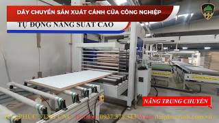 Dây Chuyền Sản Xuất Cánh Cửa Công Nghiệp Holztek | Tự Động Hóa Năng Suất Cao