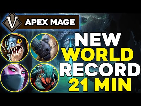 Aghanims Labyrinth Apex Mage NEW WORLD RECORD Speedrun - BUG ABUSE on TI10 Summer Event?! Dota 2