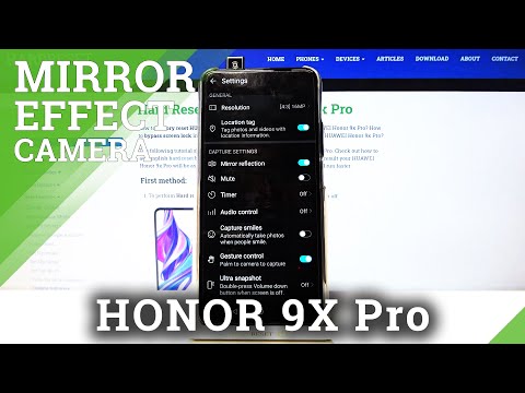 How to Turn Mirror Effect On and Off in HUAWEI Honor 9x Pro – Reverse Image