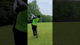 Little flighted 3 iron on a rainy day. #vlog #golf #golfer #shorts #new #golfswing #short #rain